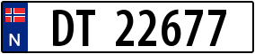 Truck License Plate
